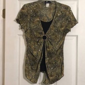 Sparkley gold top